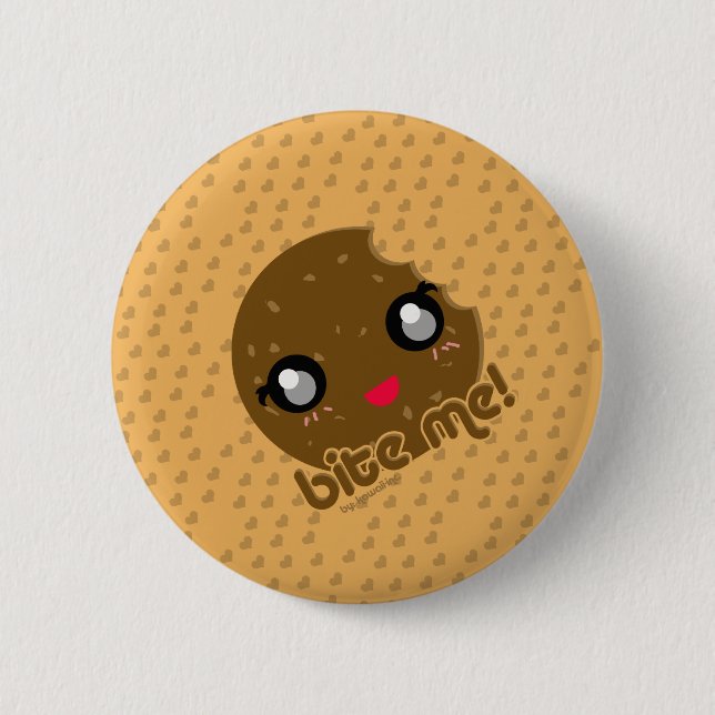 Beißen Sie mich! Plätzchenausgabe Button (Vorderseite)