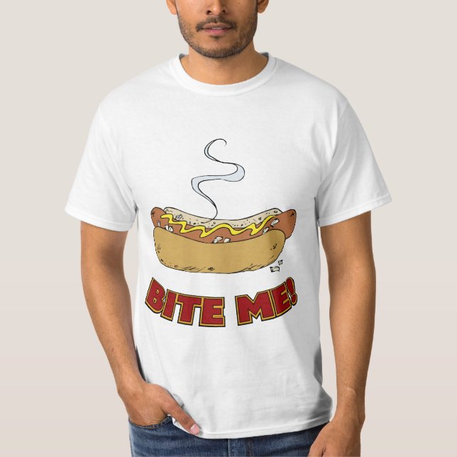Beißen Sie mich - Würstchen T-Shirt (Vorderseite)