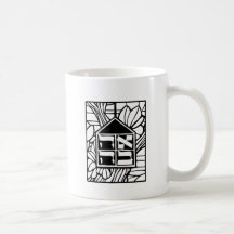 Beit Ahaversary Schwarzweiss-Tasse
