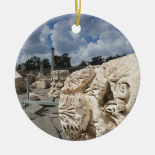 Beit She-an-Nationalpark, Ruinen aus römischer Ze Keramik Ornament