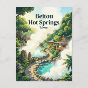 Beitou-Heilquellen Taiwan Postkarte