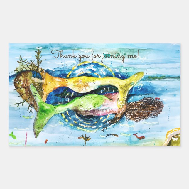 Beizheber Rechteckiger Aufkleber (Vorderseite)