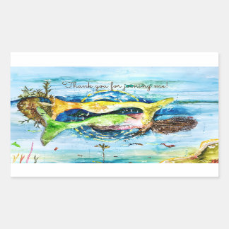 Beizheber Rechteckiger Aufkleber