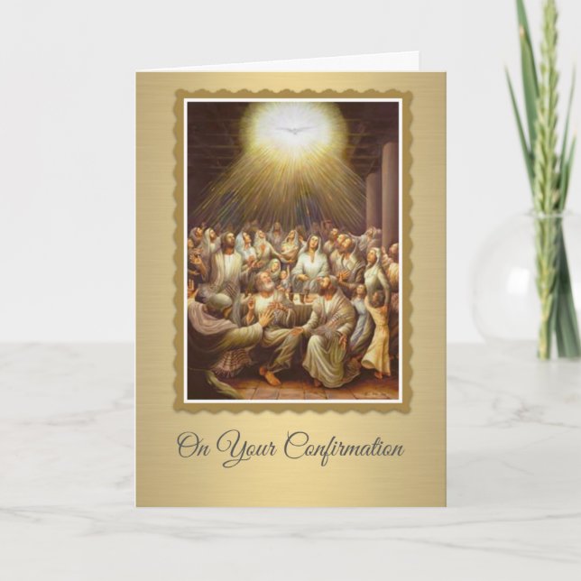 Bejahung des Heiligen Geistes auf den Aposteln Karte (Vorderseite)