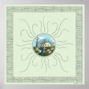 Bejahungen mit Storybook Sunrise Poster