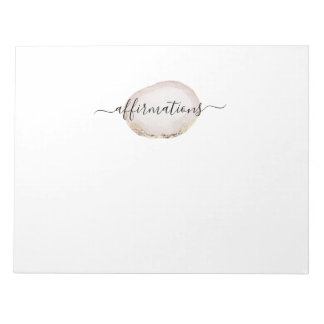 Bejahungen von Werbeplakaten Notizblock