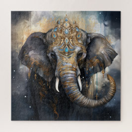 Bejeweled Elephant Jigsaw Puzzle