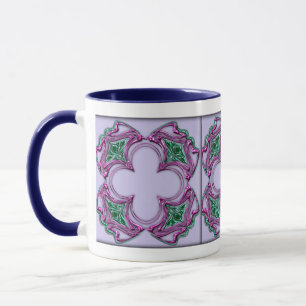 Bejeweled Quadrat 2 der Kunst Nouveau Tasse