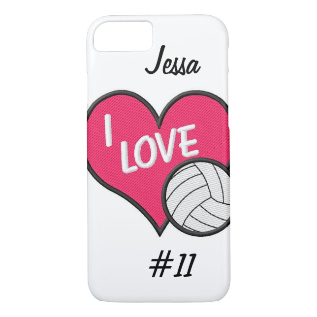 BEKÄMPFBARES Volleyball iPhone 7 FALL Case-Mate iPhone Hülle (Rückseite)