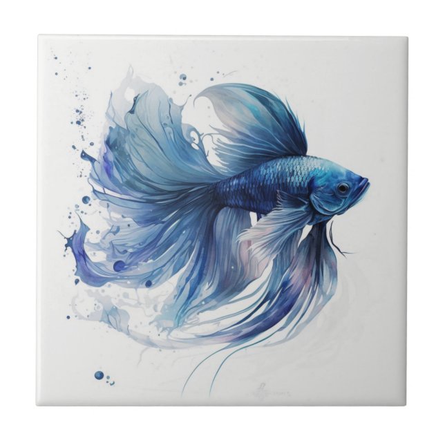 Bekämpfung der blauen Aquarellfärbung der Keramik Fliese (Vorderseite)