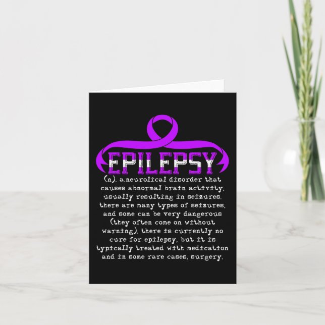 Bekämpfung der Epilepsie Epileptische Epilepsie Karte (Vorderseite)