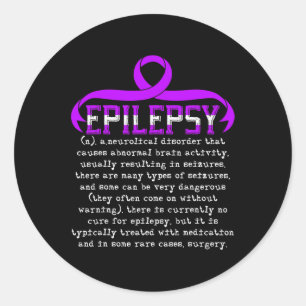 Bekämpfung der Epilepsie Epileptische Epilepsie Runder Aufkleber