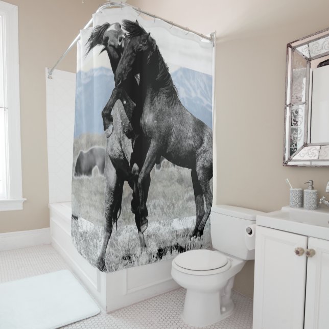 BEKÄMPFUNG DER FOTOGRAFISCHEN SHOWER CURTAIN DUSCHVORHANG (Beispiel)