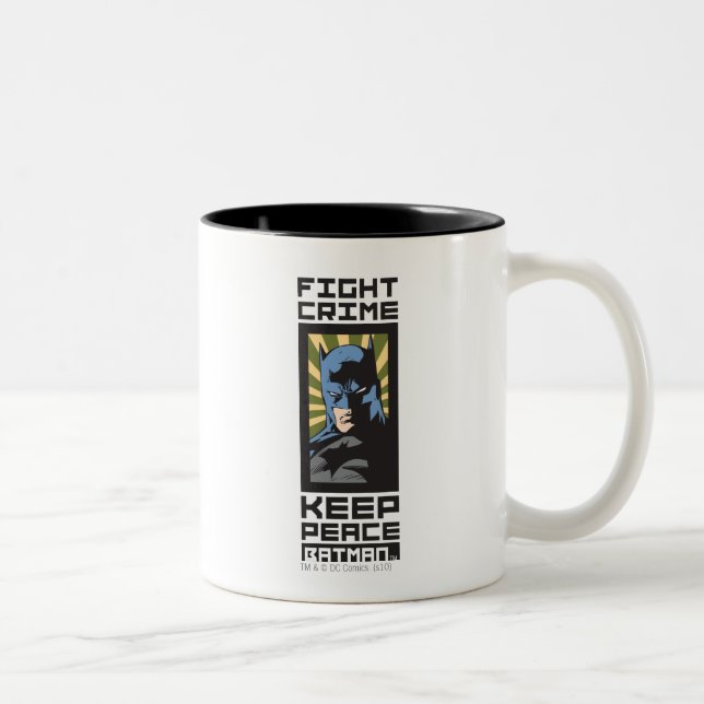 Bekämpfung der Kriminalität - Behalten Frieden - B Zweifarbige Tasse (Rechts)