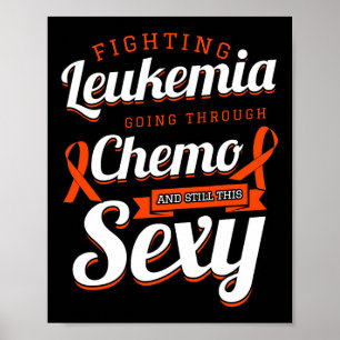 Bekämpfung der Leukämie Geschenk für die Blutkrebs Poster