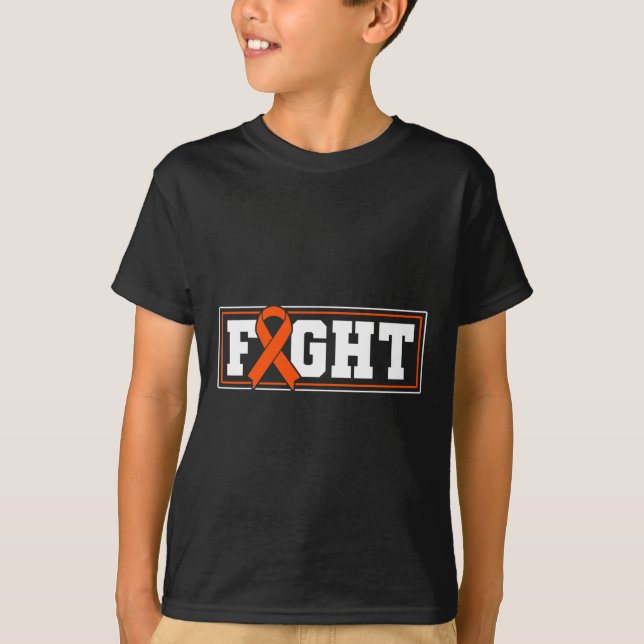 Bekämpfung der Leukämie Orangenband 1 T-Shirt (Vorderseite)