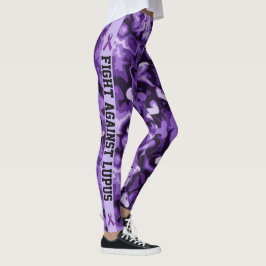 Bekämpfung der Lila Camouflage Lupus - Leggings de