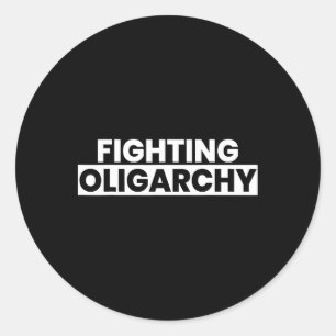 Bekämpfung der Oligarchie Protest gegen Anti-Trump Runder Aufkleber