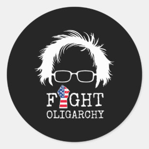 Bekämpfung der Oligarchie Sanders und Aoc Freedom Runder Aufkleber