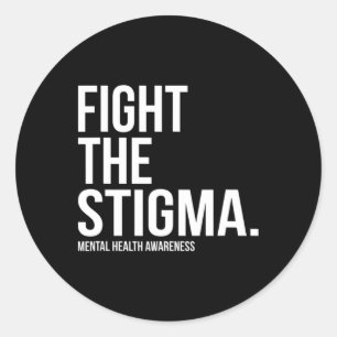 Bekämpfung der psychischen Gesundheit von Stigma 2 Runder Aufkleber