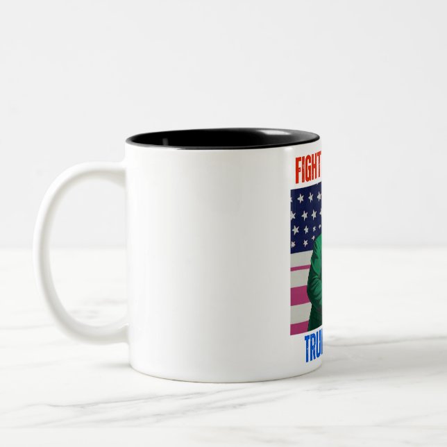 BEKÄMPFUNG DER TRUMP 2024 ZWEIFARBIGE TASSE (Links)