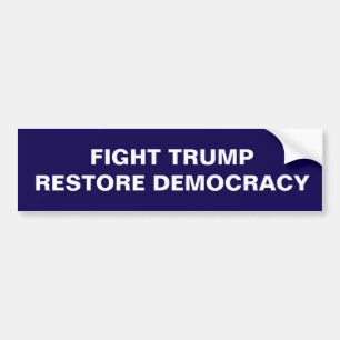 BEKÄMPFUNG DER TRUMP-WIEDERHERSTELLUNG DER DEMOKRA AUTOAUFKLEBER