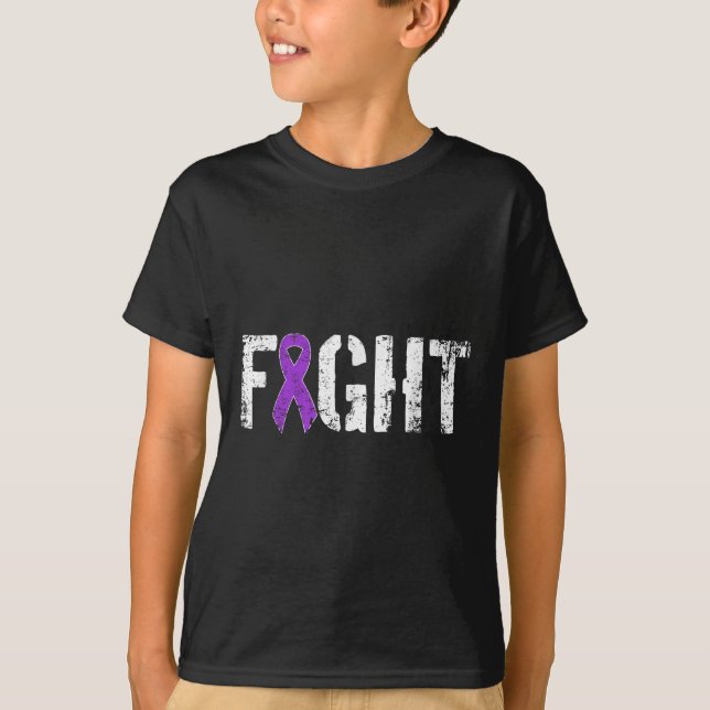 Bekämpfung des Bauchspeicheldrüsenkrebses - Aufklä T-Shirt (Vorderseite)