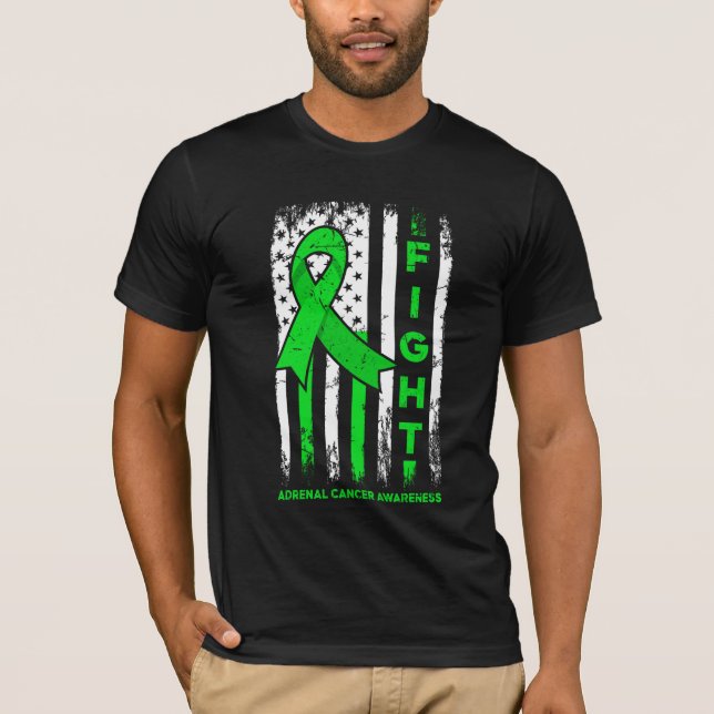 Bekämpfung des Bewusstseins für Nebennierenkrebs b T-Shirt (Vorderseite)
