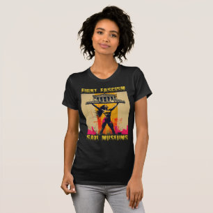 Bekämpfung des Faschismus Rette Museen T-Shirt