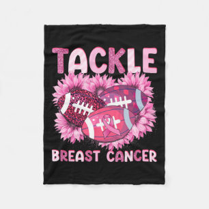 Bekämpfung des Fußball-Krebses Rosa Ribbon Brustkr Fleecedecke