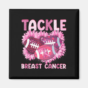 Bekämpfung des Fußball-Krebses Rosa Ribbon Brustkr Magnet