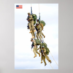 BEKÄMPFUNG DES PERSONALS IN DEN USA POSTER