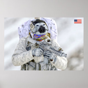 BEKÄMPFUNG DES PERSONALS IN DEN USA POSTER