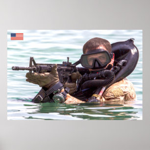 BEKÄMPFUNG DES PERSONALS IN DEN USA POSTER