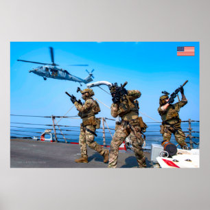 BEKÄMPFUNG DES PERSONALS IN DEN USA POSTER
