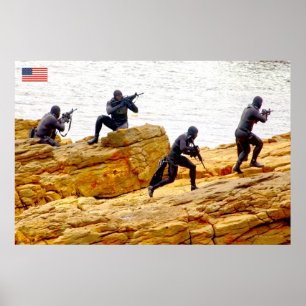 BEKÄMPFUNG DES PERSONALS IN DEN USA POSTER