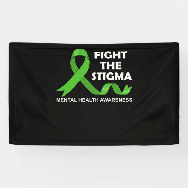 Bekämpfung des psychischen Bewusstseins für Stigma Banner (Horizontal)