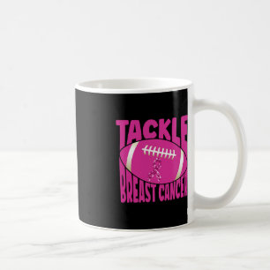 Bekämpfung von Brustkrebs American Football Awaren Kaffeetasse