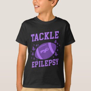 Bekämpfung von Epilepsie Football Epilepsy Bewusst T-Shirt