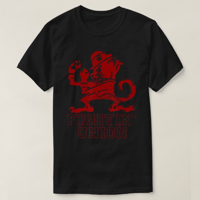 BEKÄMPFUNG VON GEWERKSCHAFT-DISTRESSEKTOR ROTER IW T-Shirt (Design vorne)