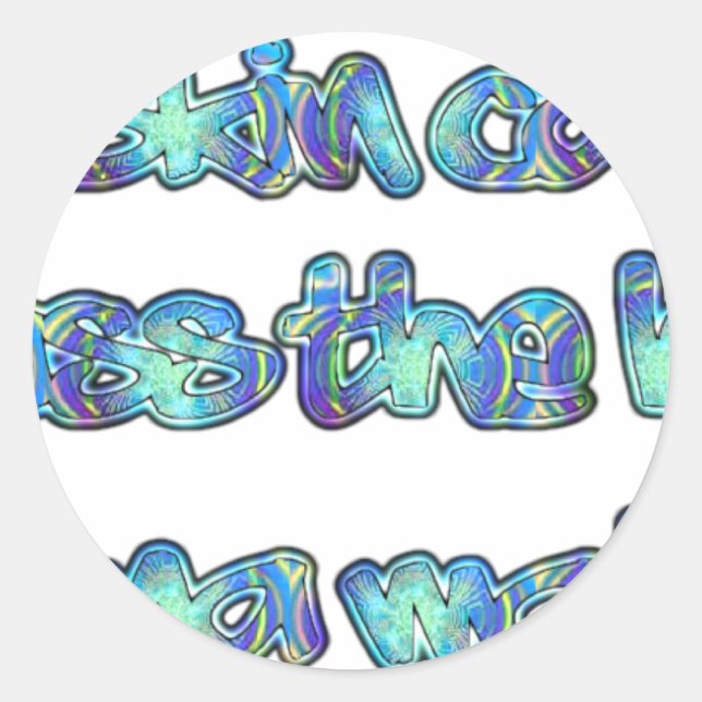 Bekämpfung von Hautkrebs, Übergabe des Hutes, Haku Runder Aufkleber (Vorderseite)