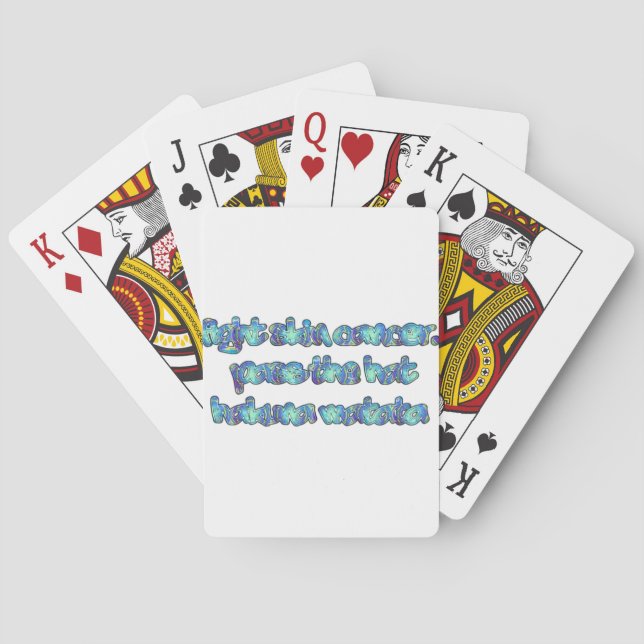 Bekämpfung von Hautkrebs, Übergabe des Hutes, Haku Spielkarten (Rückseite)