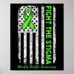 Bekämpfung von Stigma Psychische Gesundheit S Bewu Poster
