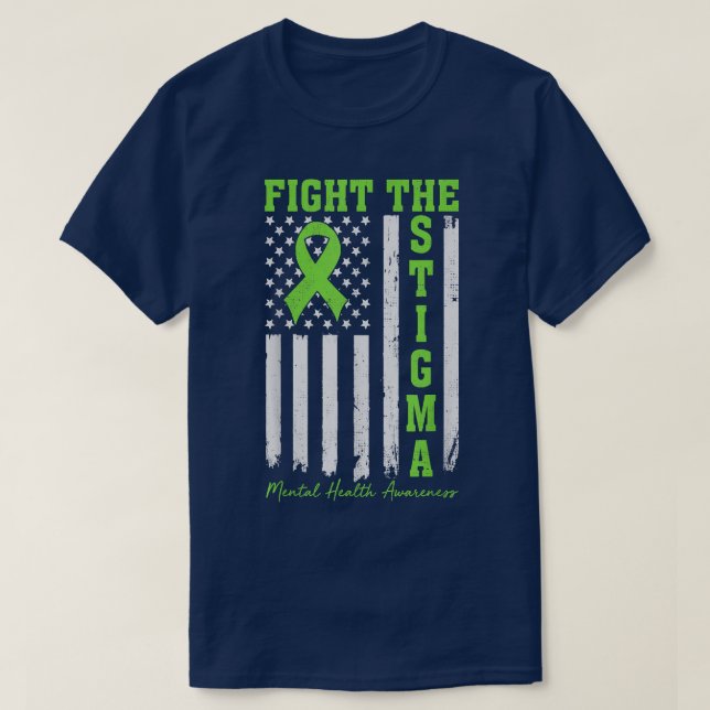 Bekämpfung von Stigma Psychische Gesundheit T-Shirt (Design vorne)