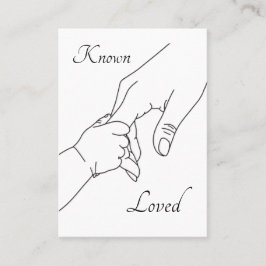 Bekannt und geliebt – Psalm 139 Pro-Life-Gebetskar Platzkarte