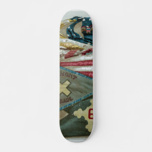 Bekannte Gewerkschaft Battle Flags - Plakat 1 - Skateboard