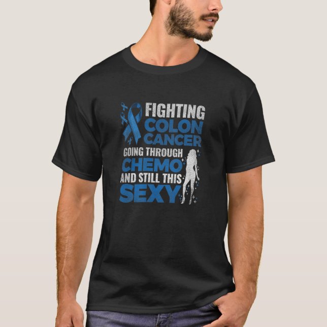 Bekannter Kolonkarzinom Koloskopie-Krieger T-Shirt (Vorderseite)