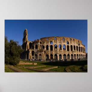 Bekanntes Kolosseum in Rom Italien Sehenswürdigkei Poster