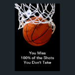 Bekanntes Motivierend Zitat Basketball Poster<br><div class="desc">Basketball ist nicht nur eine Sportart,  sondern eine Quelle der Inspiration für unsere tägliche Motivation. Besonders die Worte ehemaliger großer NBA-Basketballstars.</div>
