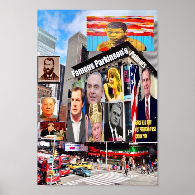 Bekanntes Parkinson-Patientenposter Poster (Vorne)